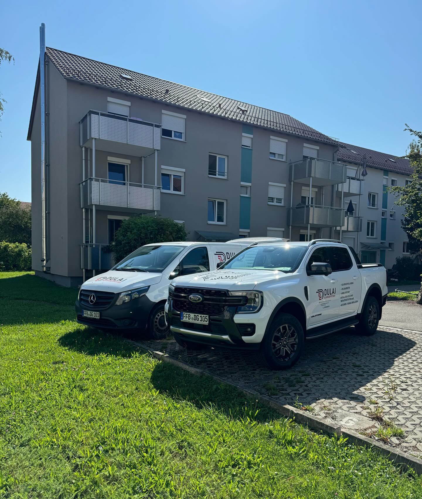 Glasfasertechnik Team bei der Arbeit